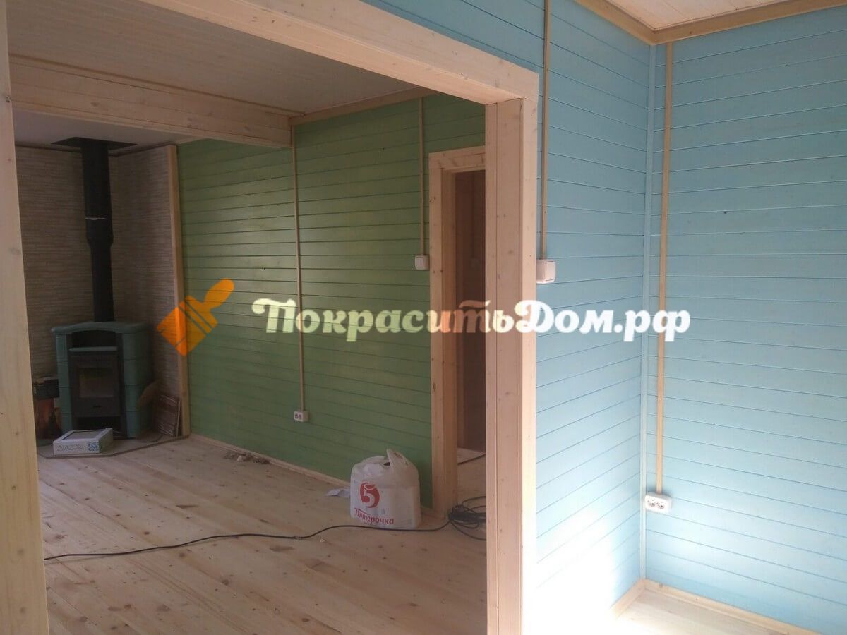 Внутренняя и наружная покраска дома в Чеховском районе — фото 1