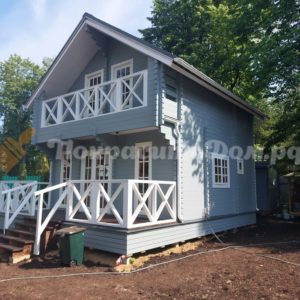 Покраска дома и беседки с верандой в Рузском районе — фото 8